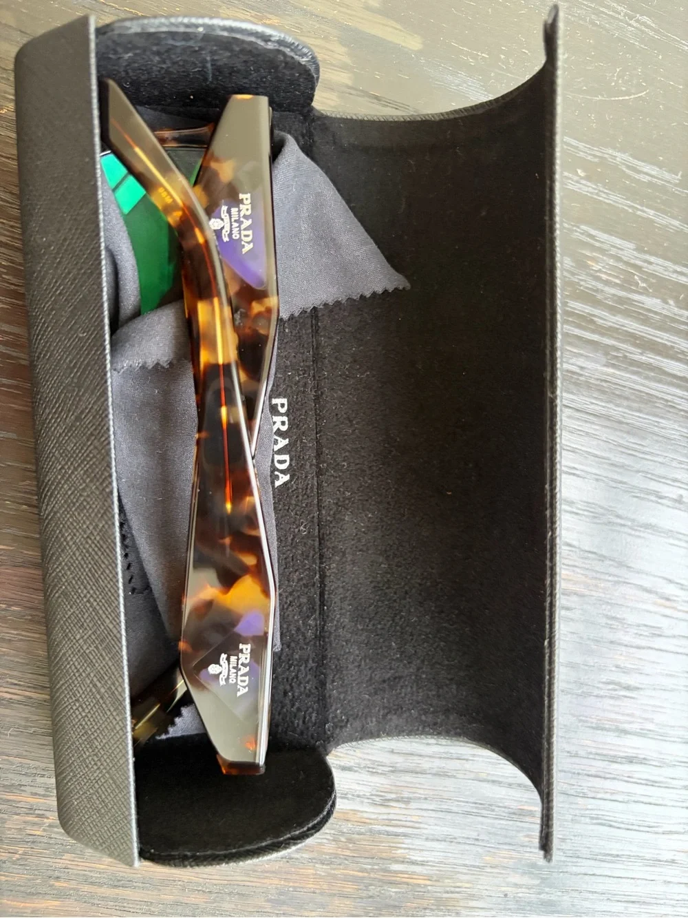 100% Authentic Prada -model VPR 10Y in a Havana tortoise. Unisex
